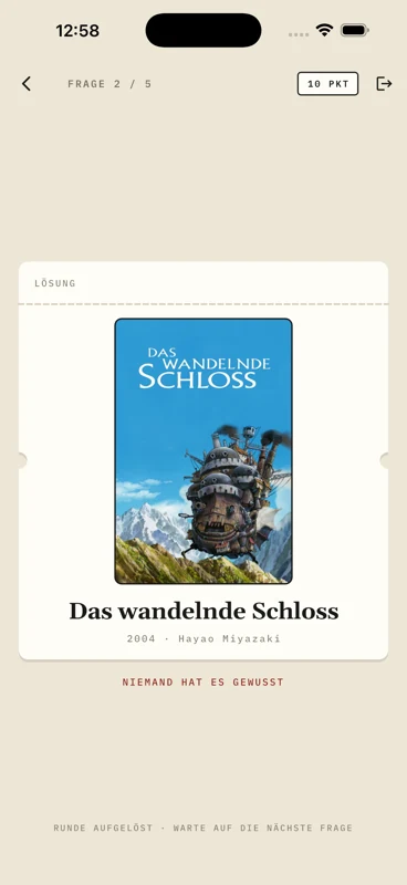 Auflösung mit Originalplakat